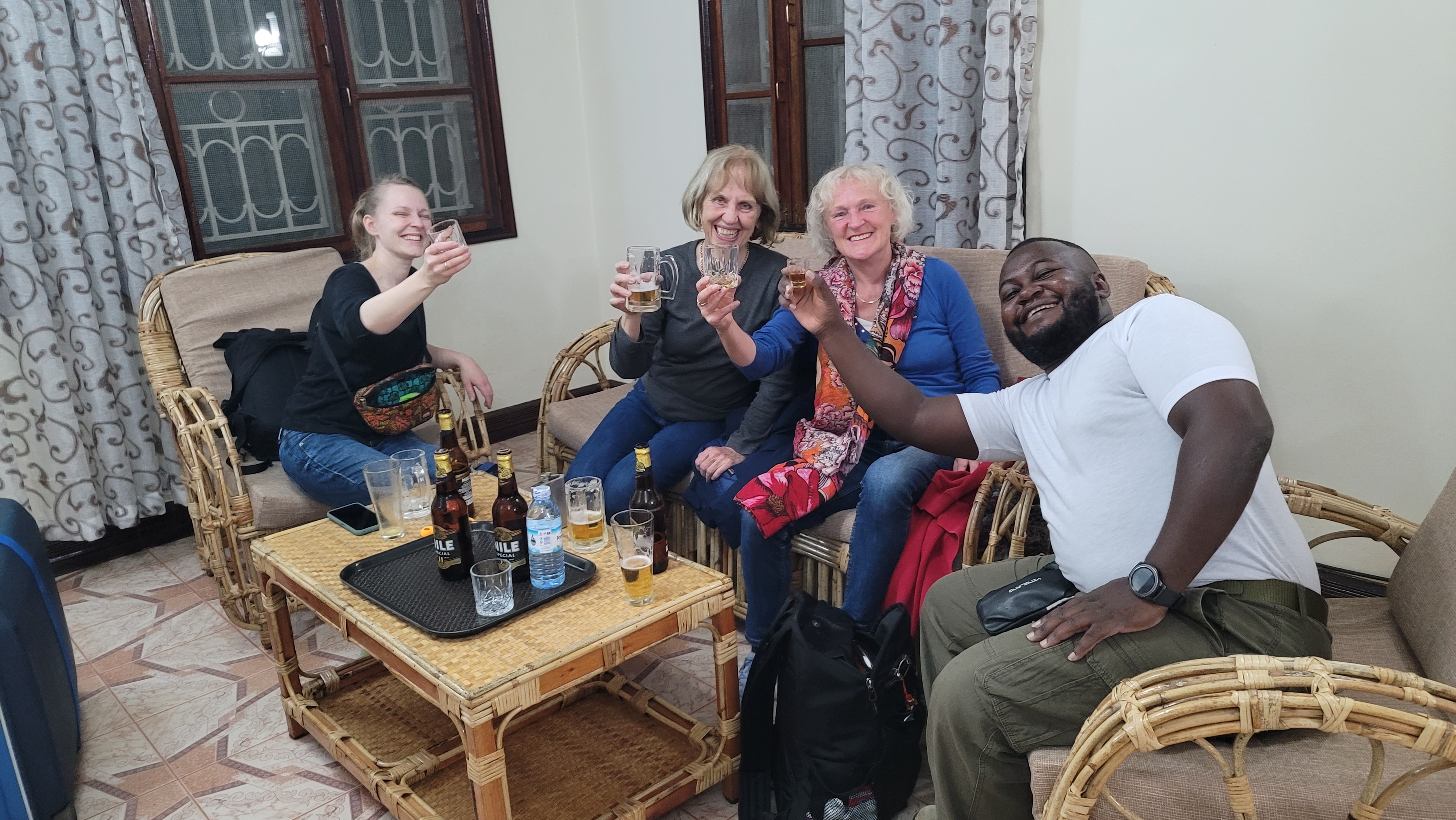 Ivan with happy travelers